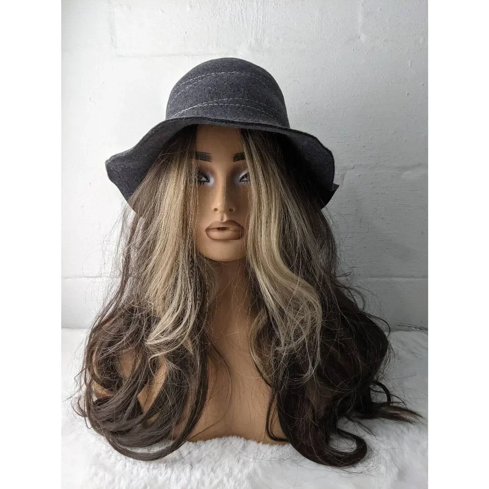 The Hats Company by Filippo Catarzi Wool‎ Felt Brim Hat Gray Made In Italy